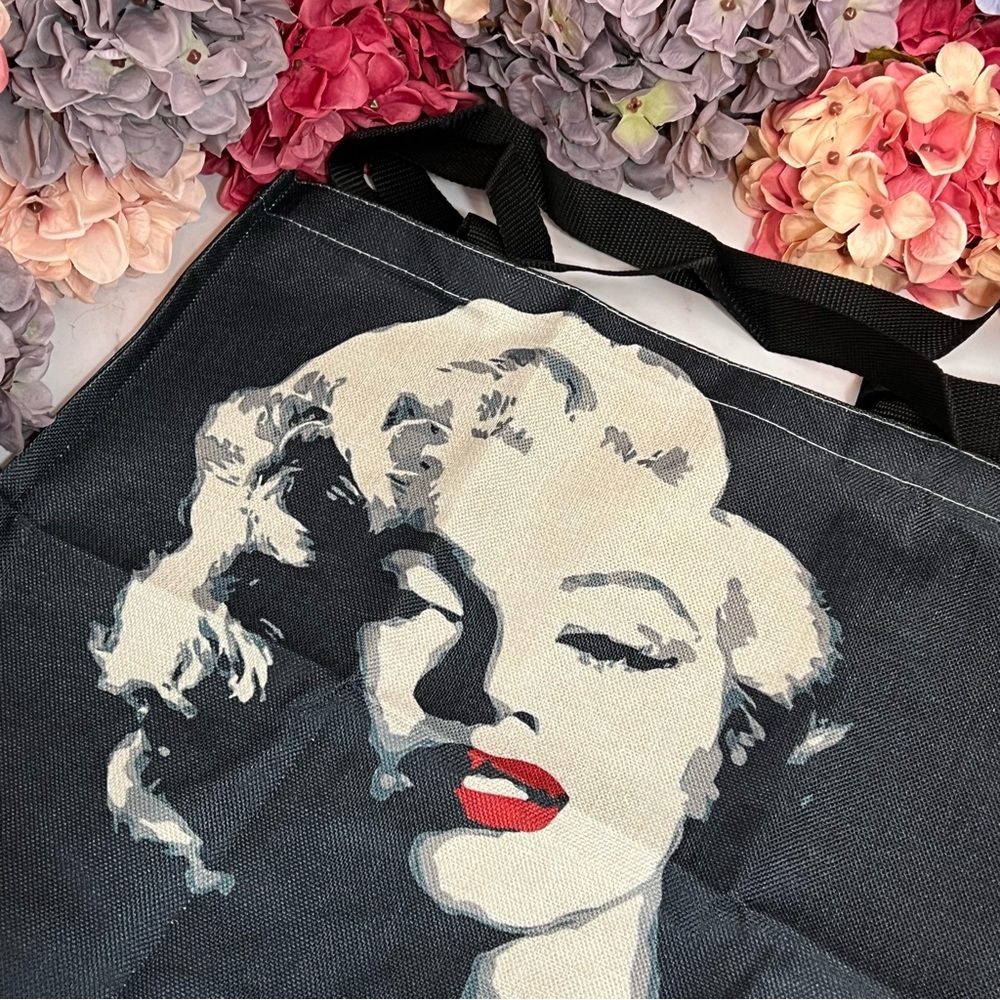 Eco-Friendly Iconic Marilyn Monroe Movie Star Folding Tote Bag - Picture 5 of 14
